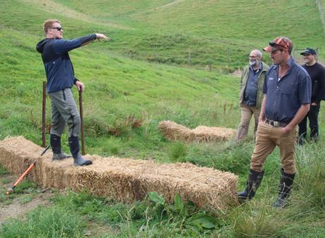 Listening to Land &amp; Water Science earth scientist Clint Rissmann speak about using straw...