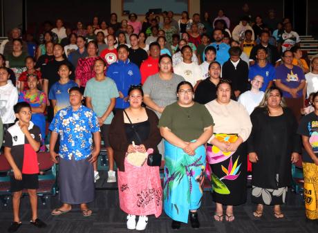 Last Sunday, members from Pasifika communities rehearse singing We Leave Our Islands, by Tuilagi...
