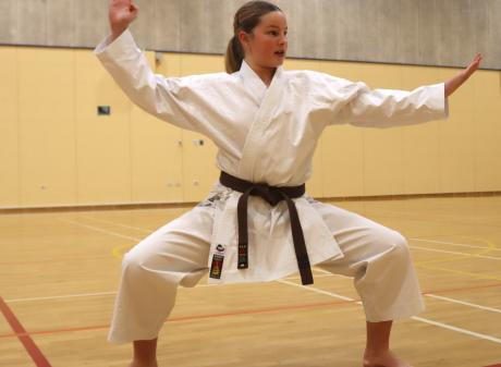 Queen’s High School student Sophia Carr, 14, is developing discipline and determination while...
