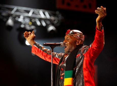 Jimmy Cliff performing during the 10th Mawazine World Rhythms international music festival in...