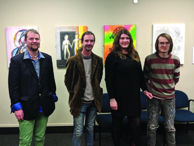 Daniel Anngow, Glenn Burns, Hannah Short, and James Thomson-Bache