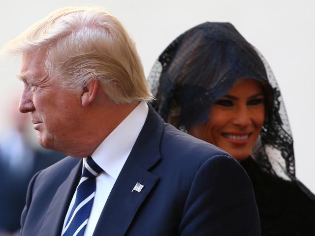 The president and his wife, Melania. Photo: Reuters 