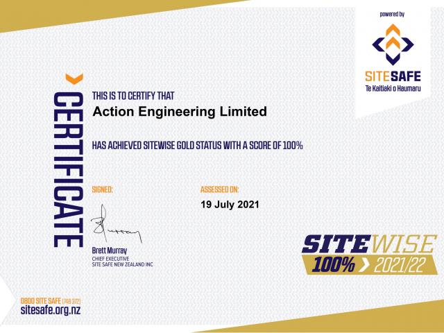 Safety underpins everything that Action Engineering does.