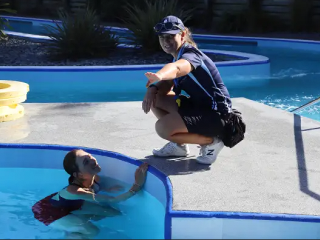 Lifeguard manager Chantelle Hutton at Hanmer Springs Thermal Pools and Spa. Photo: Supplied