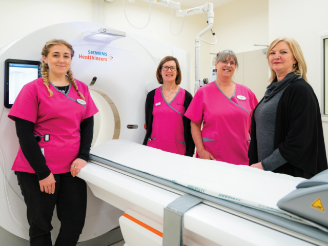 From left: Lakes District Hospital Medical Imaging Technologists Viv Cournane, Chloe Bramley and...