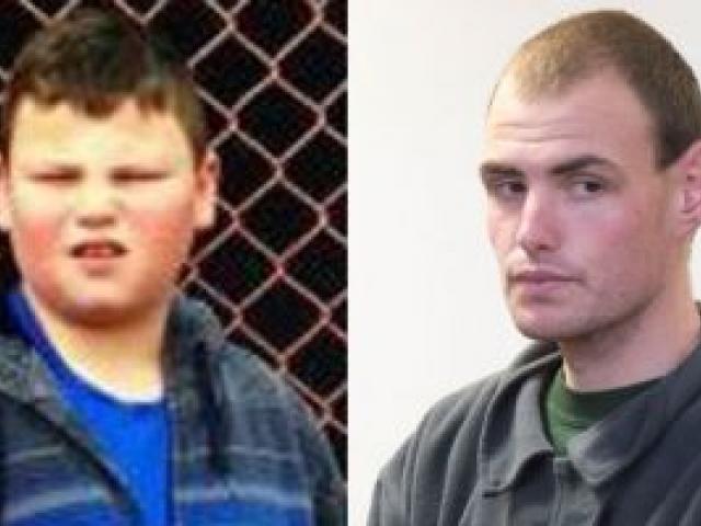 Alex Fisher, left and his older brother Eric McIsaac, who pleaded guilty to the boy's murder.