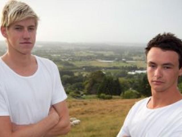 Witnesses and friends Daniel Hunter (left) and Adam Reid. Photo: NZ Herald Witnesses and friends Daniel Hunter (left) and Adam Reid. Photo: NZ Herald