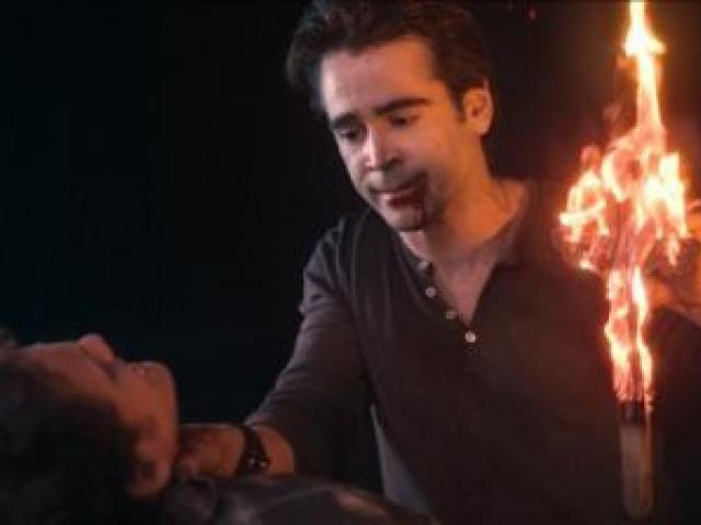 Colin Farrell as a vampire in <i>Fright Night </i>. Photos by DreamWorks/MCT. Colin Farrell as a vampire in <i>Fright Night </i>. Photos by DreamWorks/MCT.