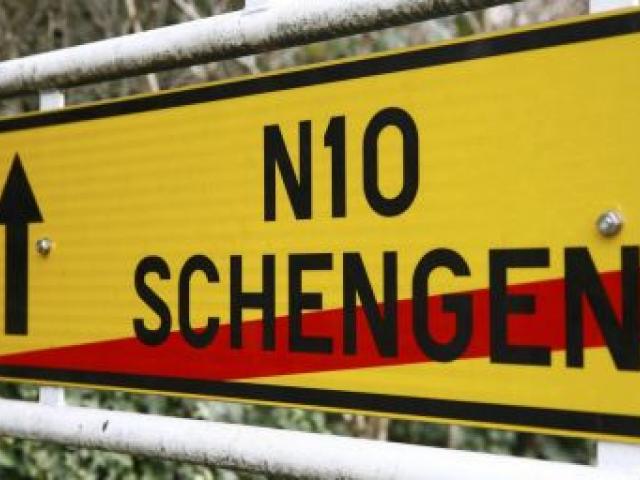 A street sign marks the end of the small Luxembourg village of Schengen last week. The Schengen Agreement with the goal to eliminate internal border controls was signed on June 14, 1985, in the small village at the Moselle River and the tripoint of Franc A street sign marks the end of the small Luxembourg village of Schengen last week. The Schengen Agreement with the goal to eliminate internal border controls was signed on June 14, 1985, in the small village at the Moselle River and the tripoint of Franc