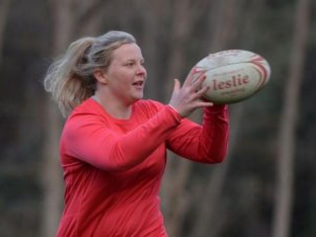 Otago Spirit prop Phillipa Love: ''Everyone wants to pull on that blue and gold jersey and do well''.  Photo by Peter McIntosh.