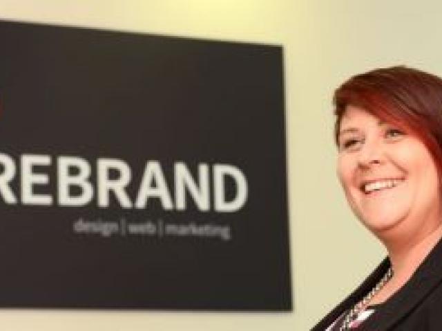 Firebrand managing director Rebecca Twemlow at the company's premises in Bracken Court, Moray Pl. Photo by Peter McIntosh.