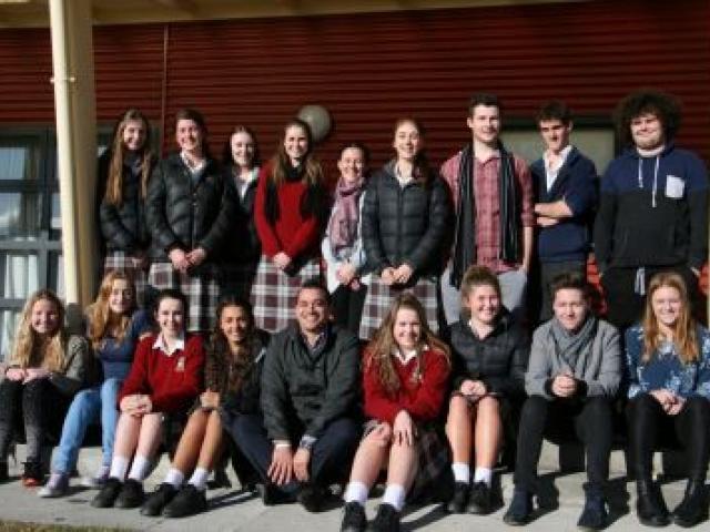 Dunstan High pupils who will travel to Cambodia in December are (front row, from left) Hermione  Kemp (17), Emma Crabbe (17), Harriet Stiles (16), Sunaina  Born (15), teacher  Richard Ferguson, Maegan  Thompson (16), Ruby Conner (15), Jaiden Direen  (17),