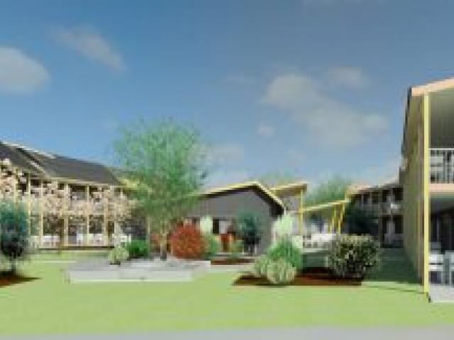 The style of accommodation planned.  Image by Tony Butel Design.