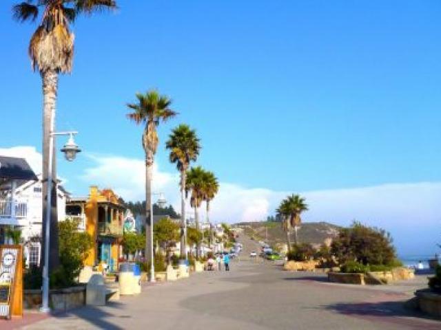 California sunshine greets visitors to Avila beach  in the San Luis Obispo region. Photo by visitsanluisobispocounty.com 