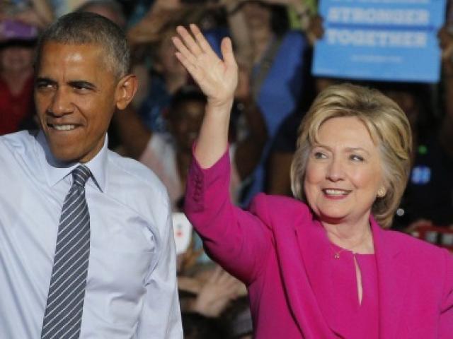 Barack Obama and Hillary Clinton at a campaign event last month. Photo: Reuters 