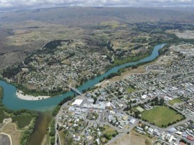 Central Otago continues to be unaffordable for many. Pictured is an aerial view of Alexandra. Photo: Gerard O'Brien