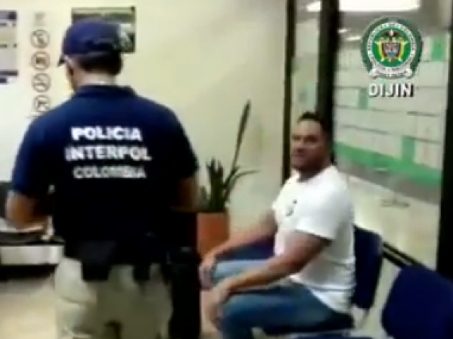  Peter Leaitua was arrested at the international airport of Medellin. Image:  Directorate of Criminal Investigation and Interpol