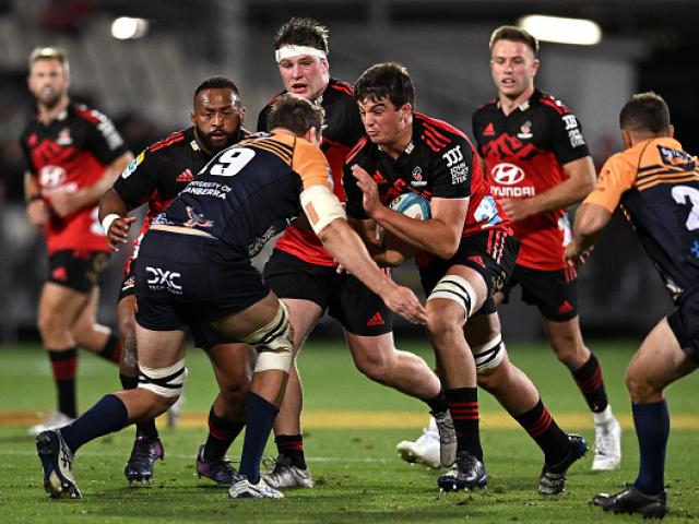 Jamie Hannah on the charge. Photo: Getty Images