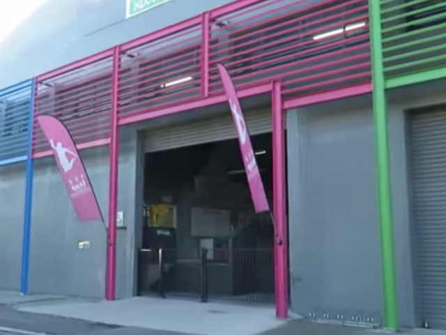 The trampoline park in Grosvenor St. Photo: YouTube