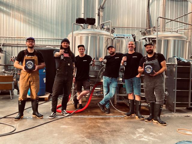 The Boneface brew team from Upper Hutt.