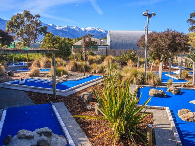 Beer, minigolf, and the stunning Kaikoura scenery - what’s not to like about Emporium Brewing?