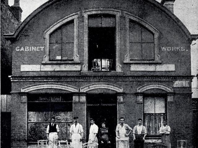 The original furniture retail shop and factory in 1868 