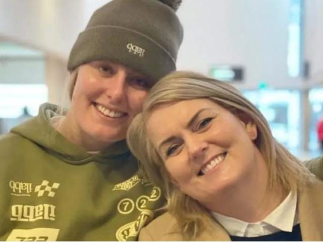 Olivia Podmore with her mother Nienke Middleton at Christchurch Airport in August 2021. Podmore...