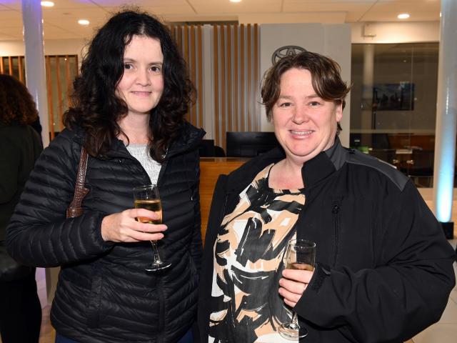Sarah Clark (left) and Angela Scoullar, both of Dunedin.