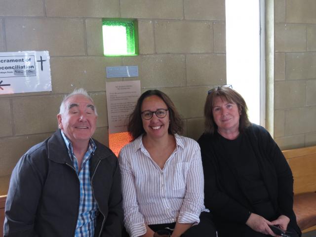 Bede and Kiri Mulholland, both of Alexandra, and Christine Bosscher, of Mosgiel. PHOTO: RUBY SHAW