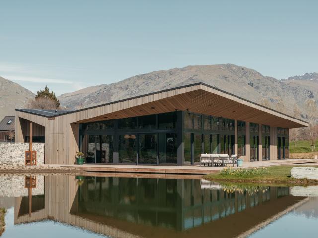 A twisted butterfly roof mirrors the peaks and troughs of the surrounding mountains. PHOTOS:...
