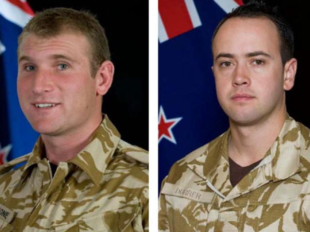 Lance Corporal Rory Malone and Lance Corporal Pralli Durrer. Photo / NZDF