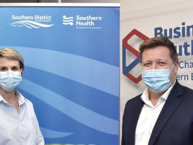 Southern DHB Executive Director People and Capability Tanya Basel and Business South Chief...