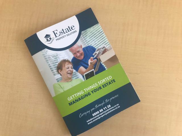 Estate Property Solutions' new Getting Things Sorted booklet.