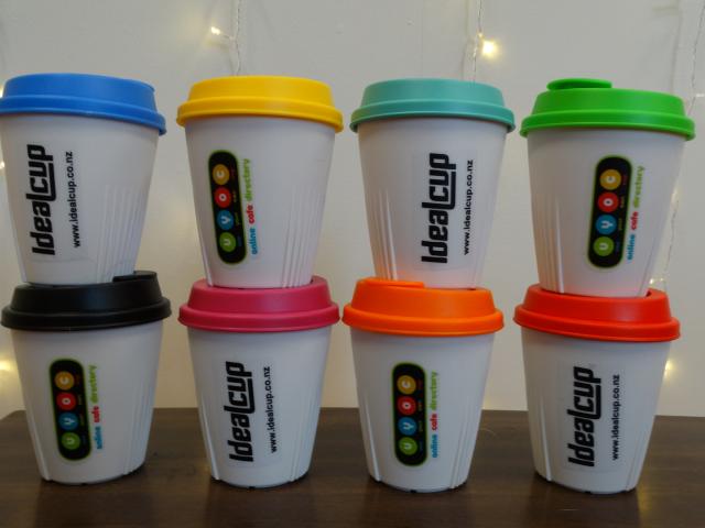 The reusable drinks cups on offer from the Use Your Own Cups project.