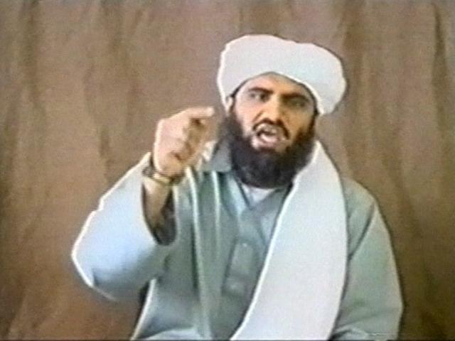 A man identified as Suleiman Abu Ghaith appears in this still image taken from an undated video...