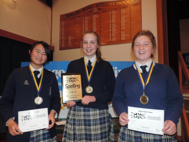 Delighted after winning their sudden death playoff win in the years 9 and 10 section of the Otago...