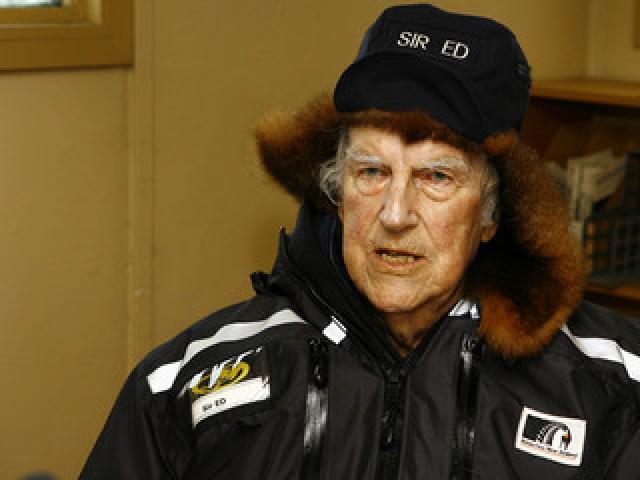 Sir Edmund Hillary at Scott Base