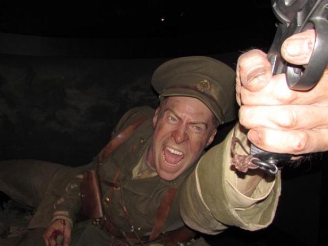 The sculpture Lieutenant Spencer Westmacott at the Te Papa ''Gallipoli'' exhibition. Photos by...