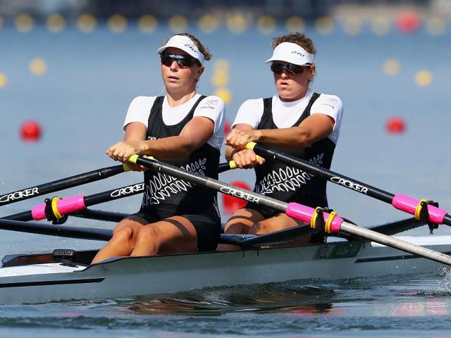 Eve Macfarlane and Zoe Stevenson are out of the women's double sculls. Photo: Getty Images