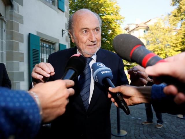 Sepp Blatter arriving at the Court of Arbitration for Sport. Photo: Reuters