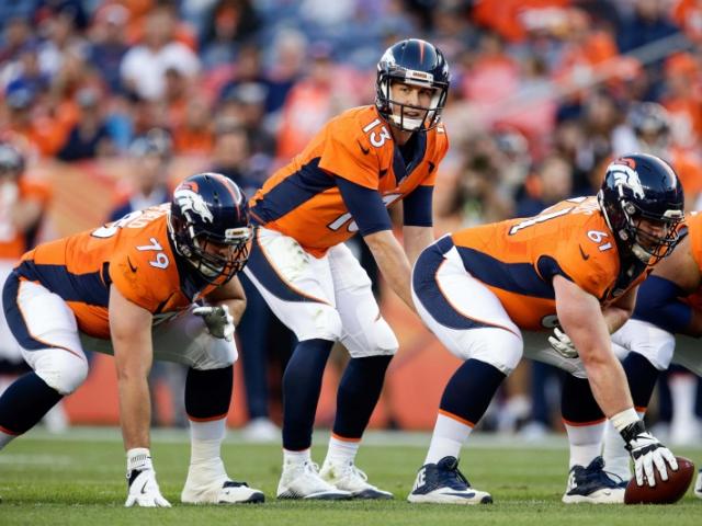 Trevor Siemian (13) in action for the Broncos in a pre-season game. Photo: Reuters