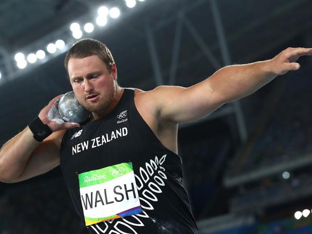Tom Walsh competes during the shot put at the Rio Olympics. Photo: Getty Images
