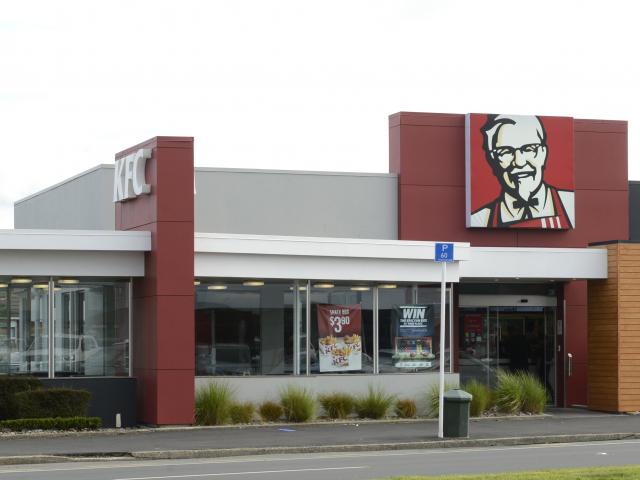 KFC in Great King St North, where today's strike is planned. PHOTO: Gerard O'Brien