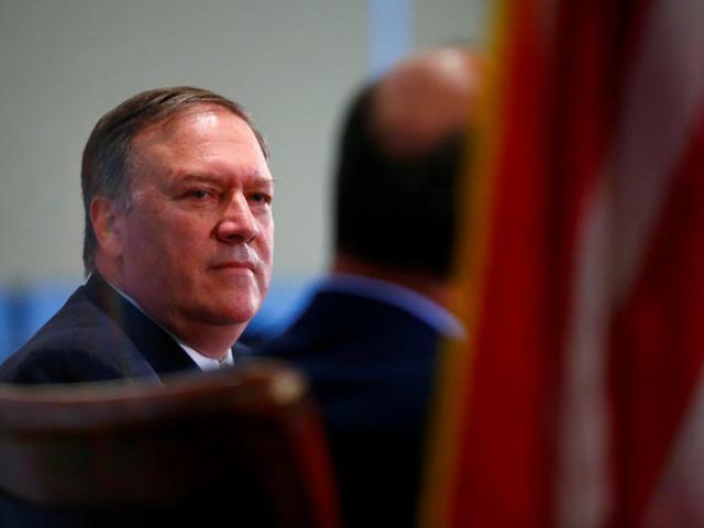 Central Intelligence Agency Director Mike Pompeo speaks at The Center for Strategic and International Studies in Washington. Photo: Reuters