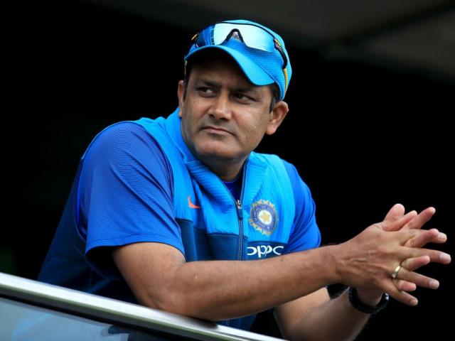 Anil Kumble at the recent ICC Champions Trophy. Photo: Getty Images