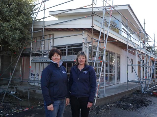 In with the new . . . SPCA Otago CEO Sophie McSkimming (left) and secretary Jan Clarke check out...