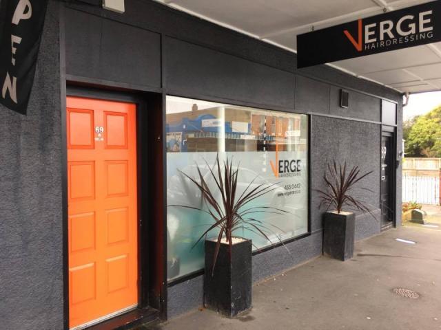 You’ll find Verge Hairdressing in Musselburgh behind the ’orange door’.