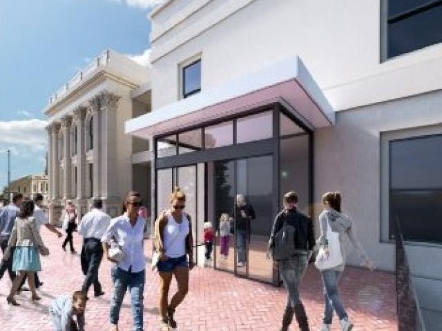 Drawings showing the Waitaki District Council’s preference for an entrance to a redeveloped Forrester Gallery have been released by the council. PHOTO: SUPPLIED