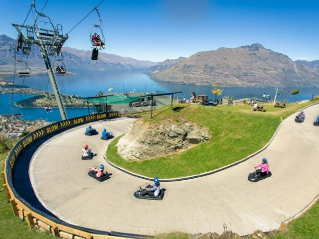 Skyline's Queenstown luge. Photo Skyline Enterprises