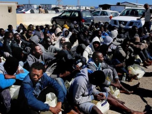 Libyan human trafficking. Photo: Twitter